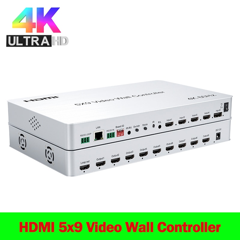 4K 5x9 HDMI   Ʈѷ 2x2 3x3 2x4 1x9 9  Ƽ ũ  ö  ĳ̵ TV   ö  4x1 Ƽ  PIP RS232
